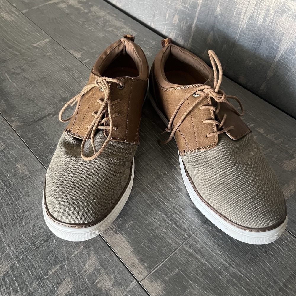 Oxford Seven91 Men's Casual Sneakers Taupe Brown Lace Up Size 10 Preppy Casual - Picture 9 of 10